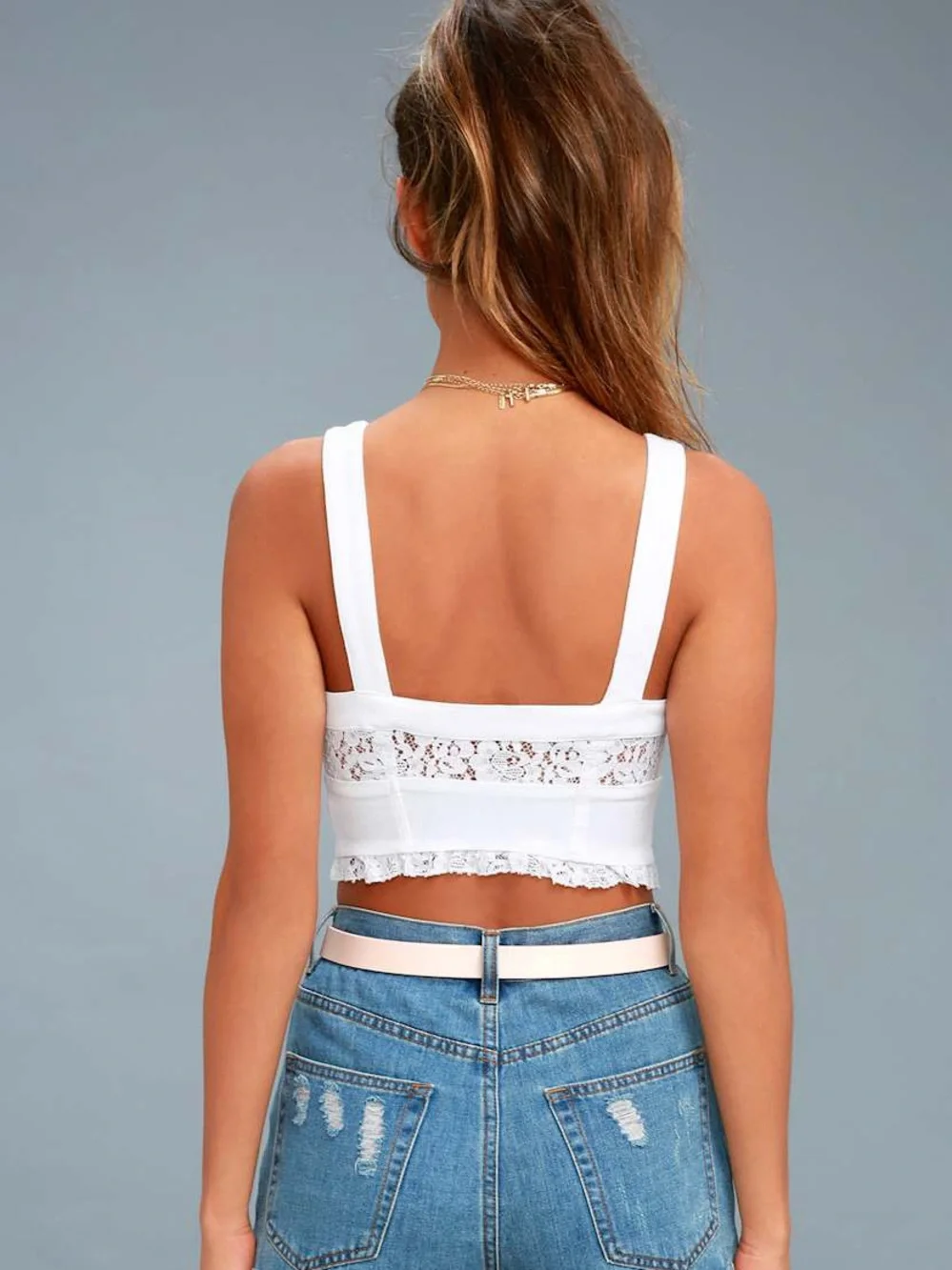 Free People Here I Go Brami Lace Top Sz Medium NWOT